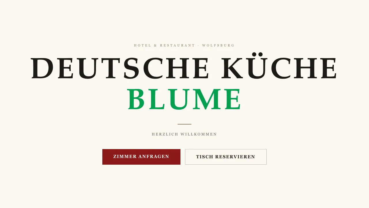 Blume, Website Referenz