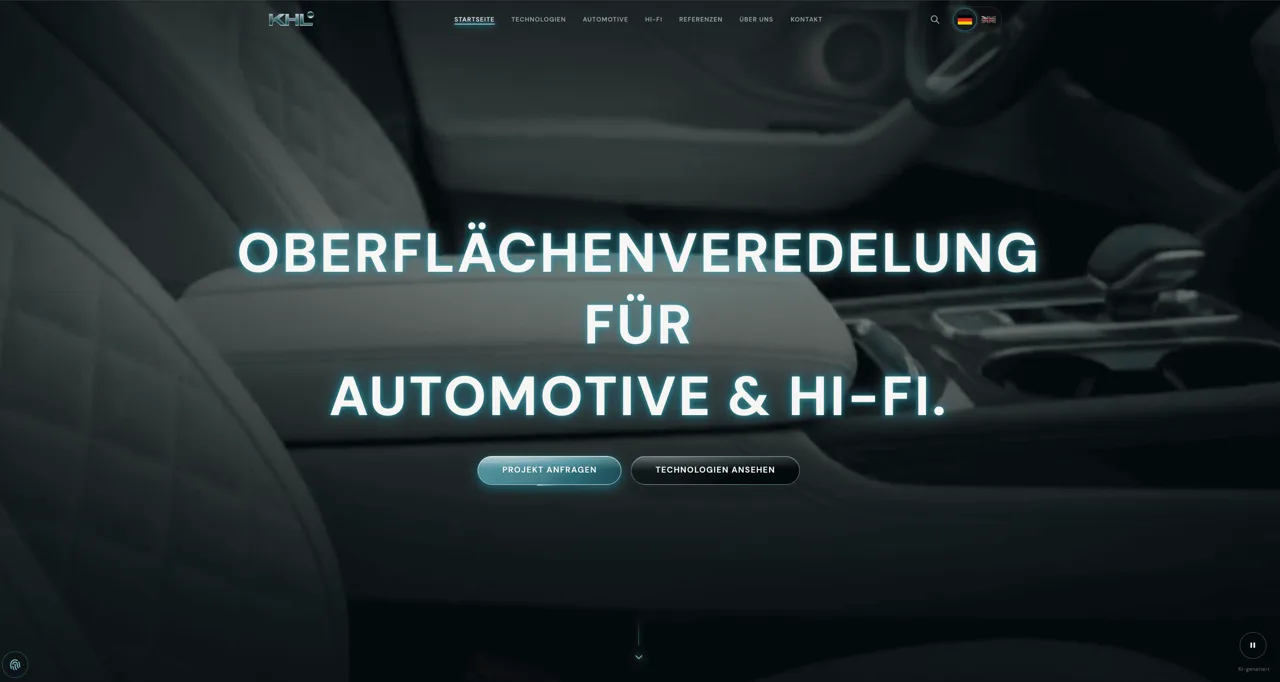 KHL Interior GmbH, Website Referenz