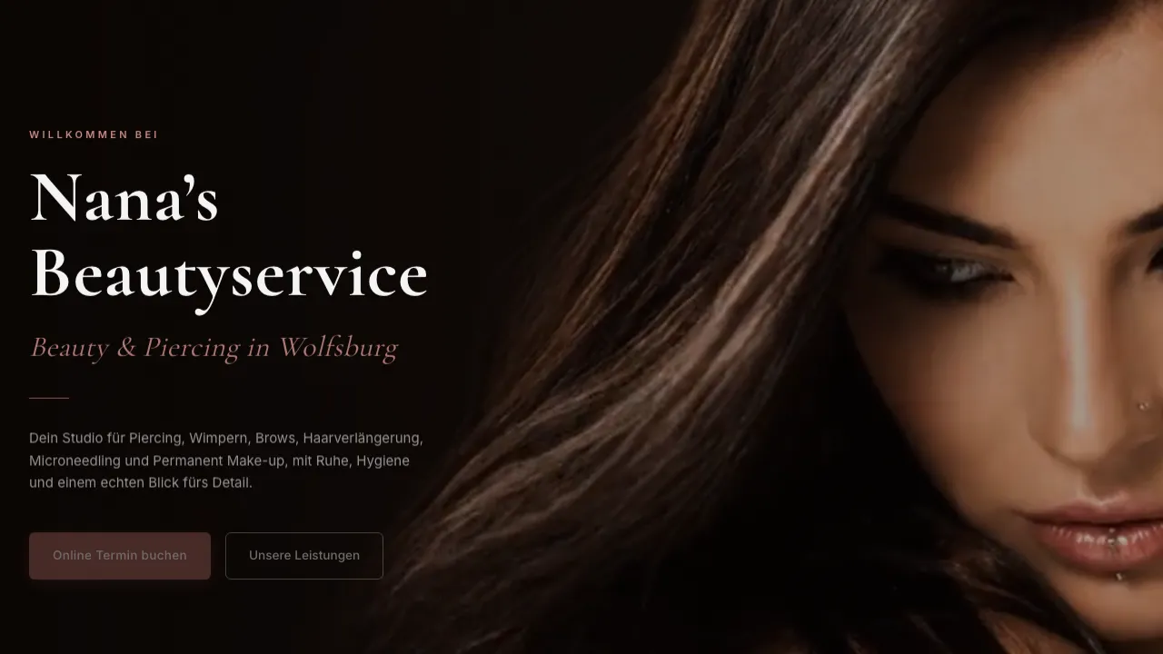 Nana's Beautyservice, Website Referenz